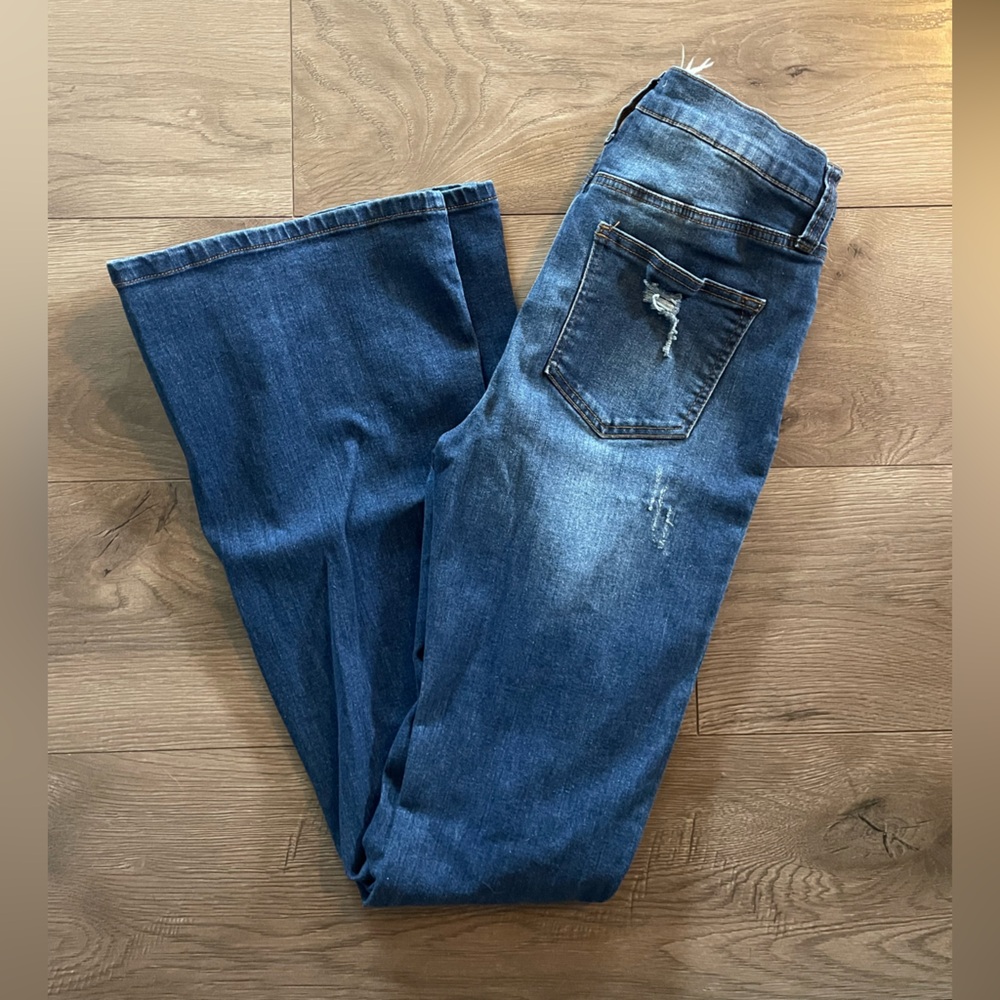 Altar'd State Dark Blue Flare Jeans